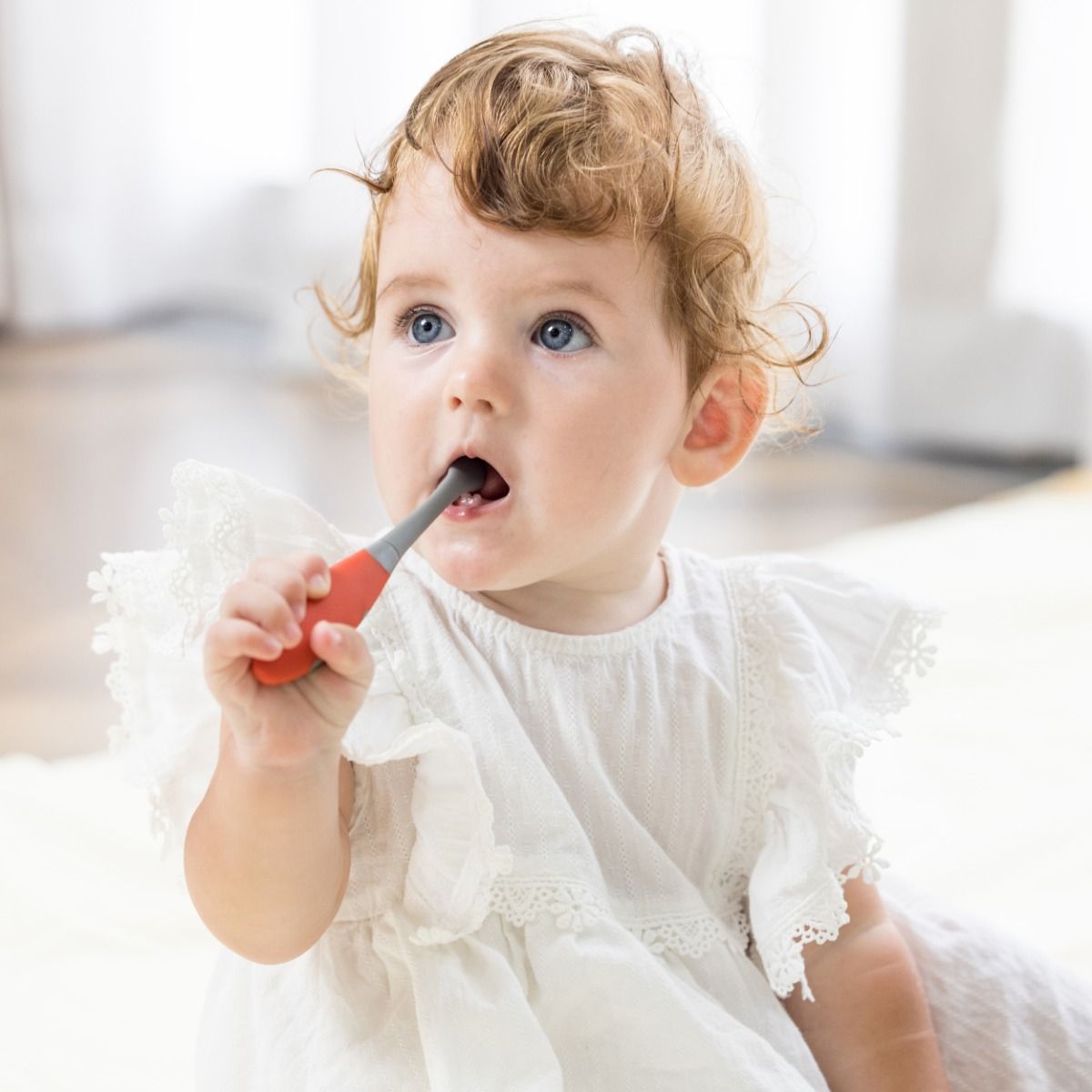 Mombella Baby Silicone Training Toothbrush 6mth | modandtod.com