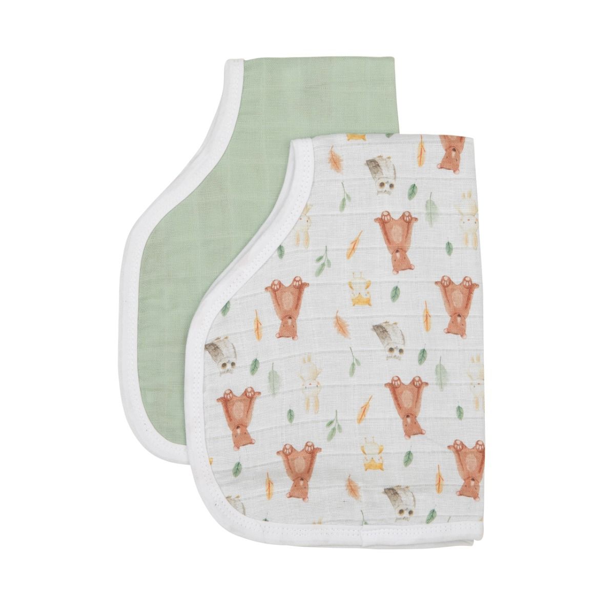 ALL4ELLA Burp Cloth 2pk - Forest Friends | modandtod.com