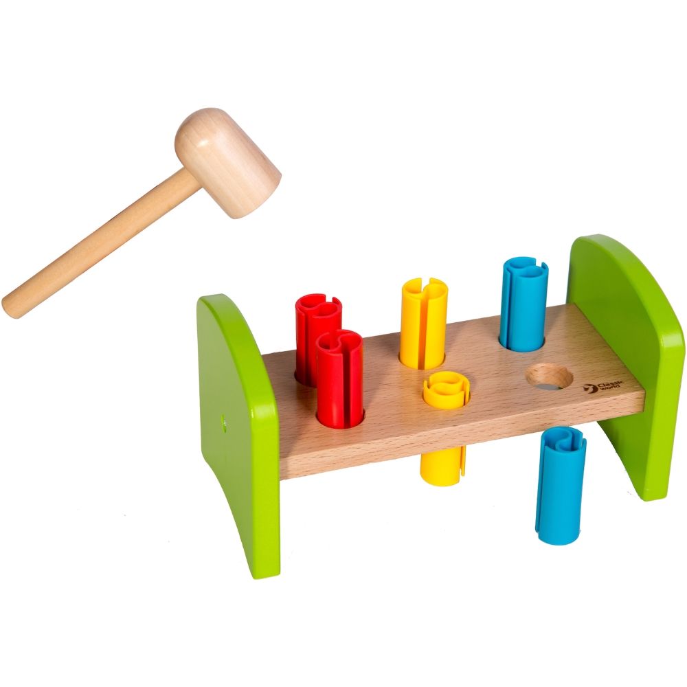 Classic World Rocking Pounding Bench for toddlers. MOD & TOD
