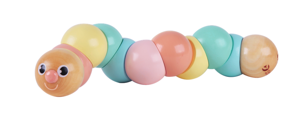 Classic World Caterpillar - Pastel | Baby Wooden Toys | modandtod.com