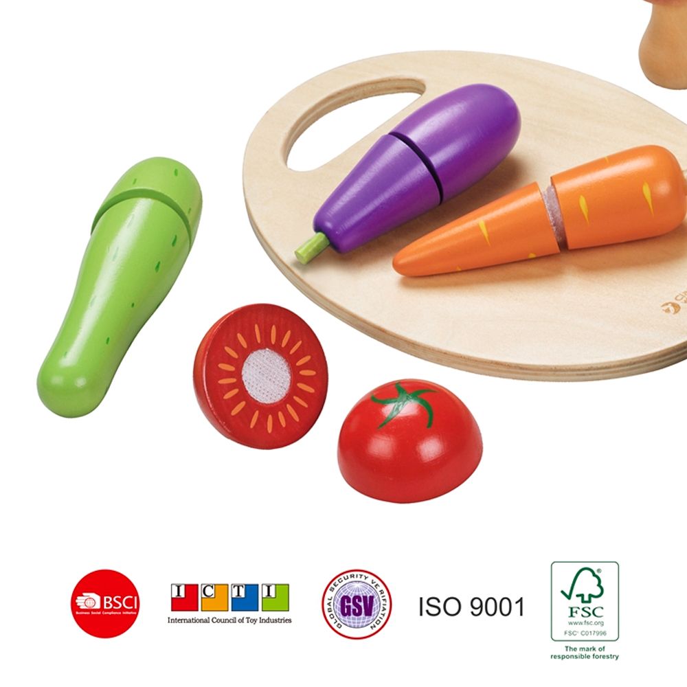 Classic World Cutting Vegetables Puzzle for toddlers. MOD & TOD