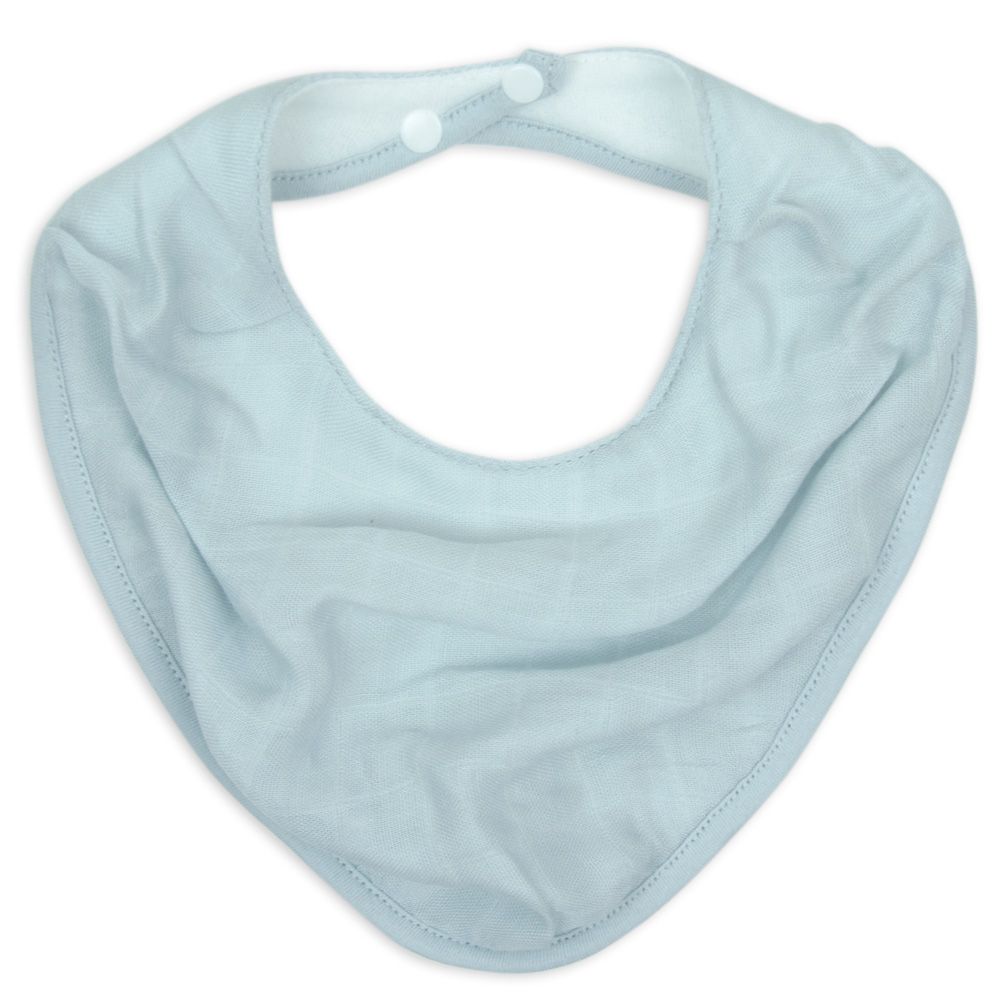 Little Bamboo Muslin Bib 2Pk - Whisper | Baby Bandana Bib | modandtod.com