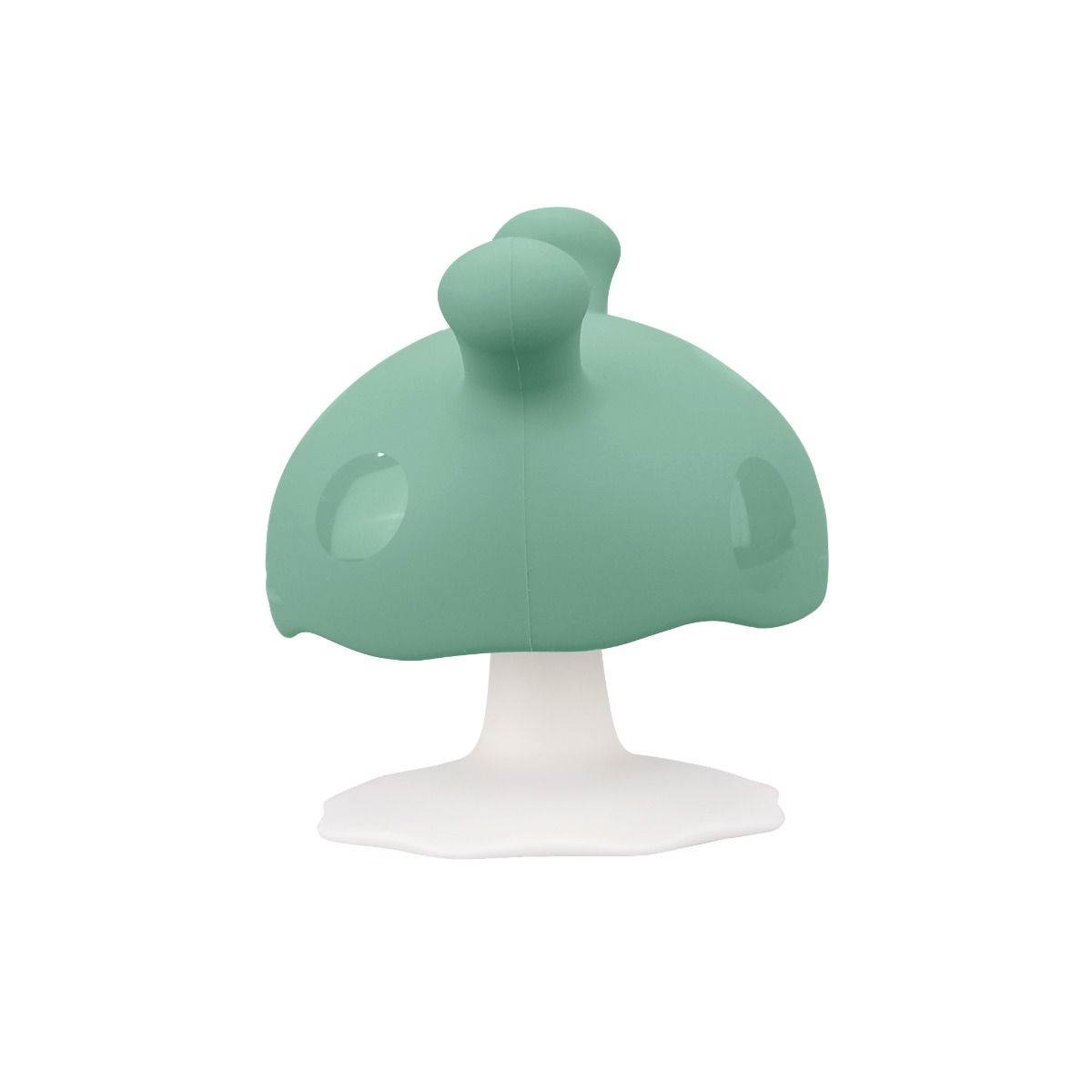 Mombella Mushroom Teether - Eucalyptus | Baby Teething Toy | Silicone Teether | modandtod.com