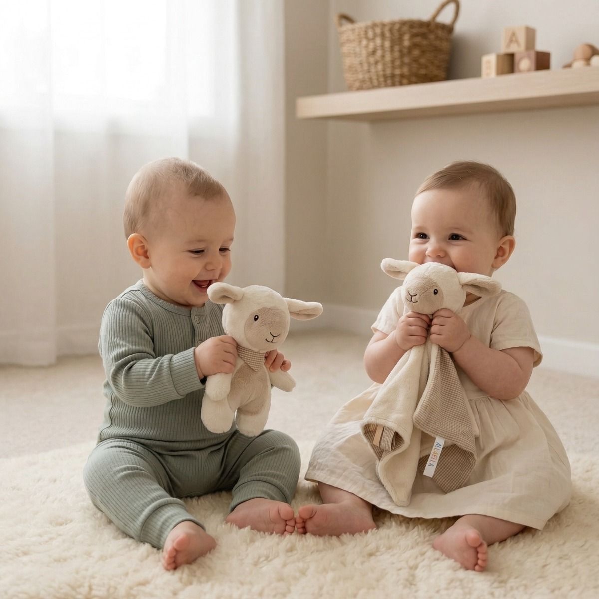 ALL4ELLA Baby Comforter Toy - Lamb | modandtod.com