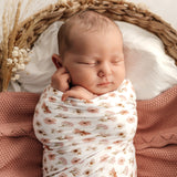MOD & TOD Baby Stretchy Swaddle | Floral Flutter modandtod.com