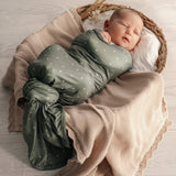 MOD & TOD Baby Stretchy Swaddle | Earthy Sage modandtod.com