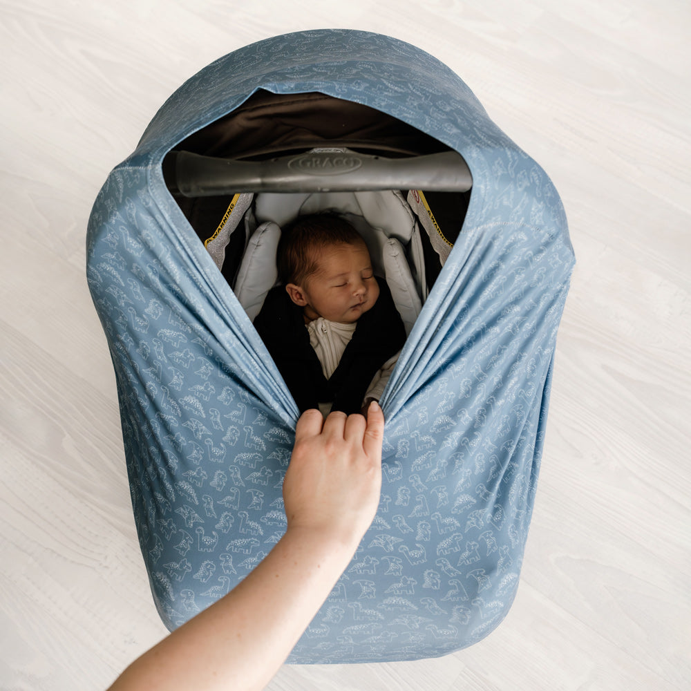 5 in 1 Multi Use Cover - Rexy & Friends - Capsule Cover, Highchair Cover, Shopping Trolley Cover, Breastfeeding Cover, Nursing Scarf - modandtod.com