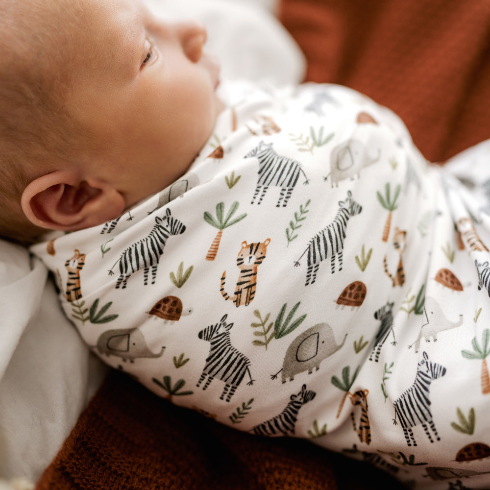 MOD AND TOD Baby Stretchy Swaddle | Savanna modandtod.com