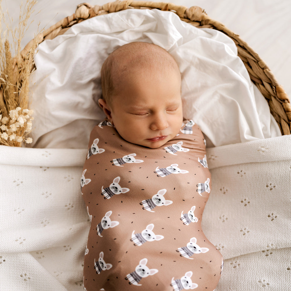 MOD AND TOD Baby Stretchy Swaddle | Little Frenchie modandtod.com