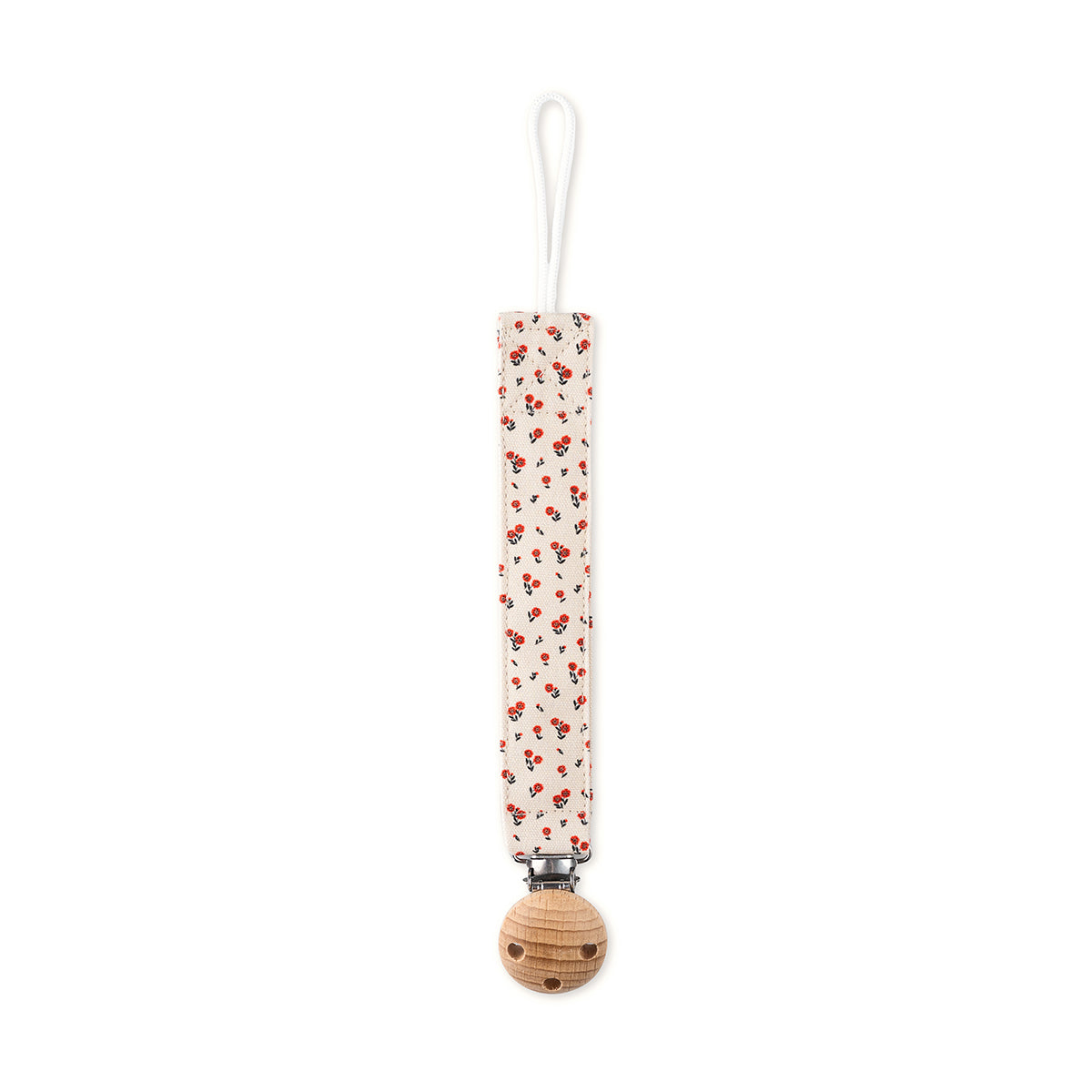 MOD & TOD Baby Dummy Clip - Poppy Cream | modandtod.com