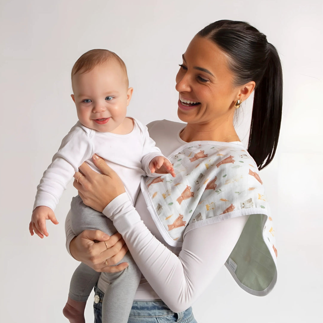 ALL4ELLA Burp Cloth 2pk - Forest Friends | modandtod.com