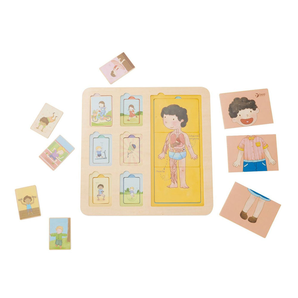 Classic World Body & Exercise Puzzle for toddlers. MOD & TOD