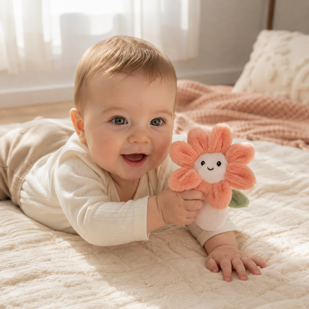 ALL4ELLA BABY RATTLE - FLOWER | modandtod.com
