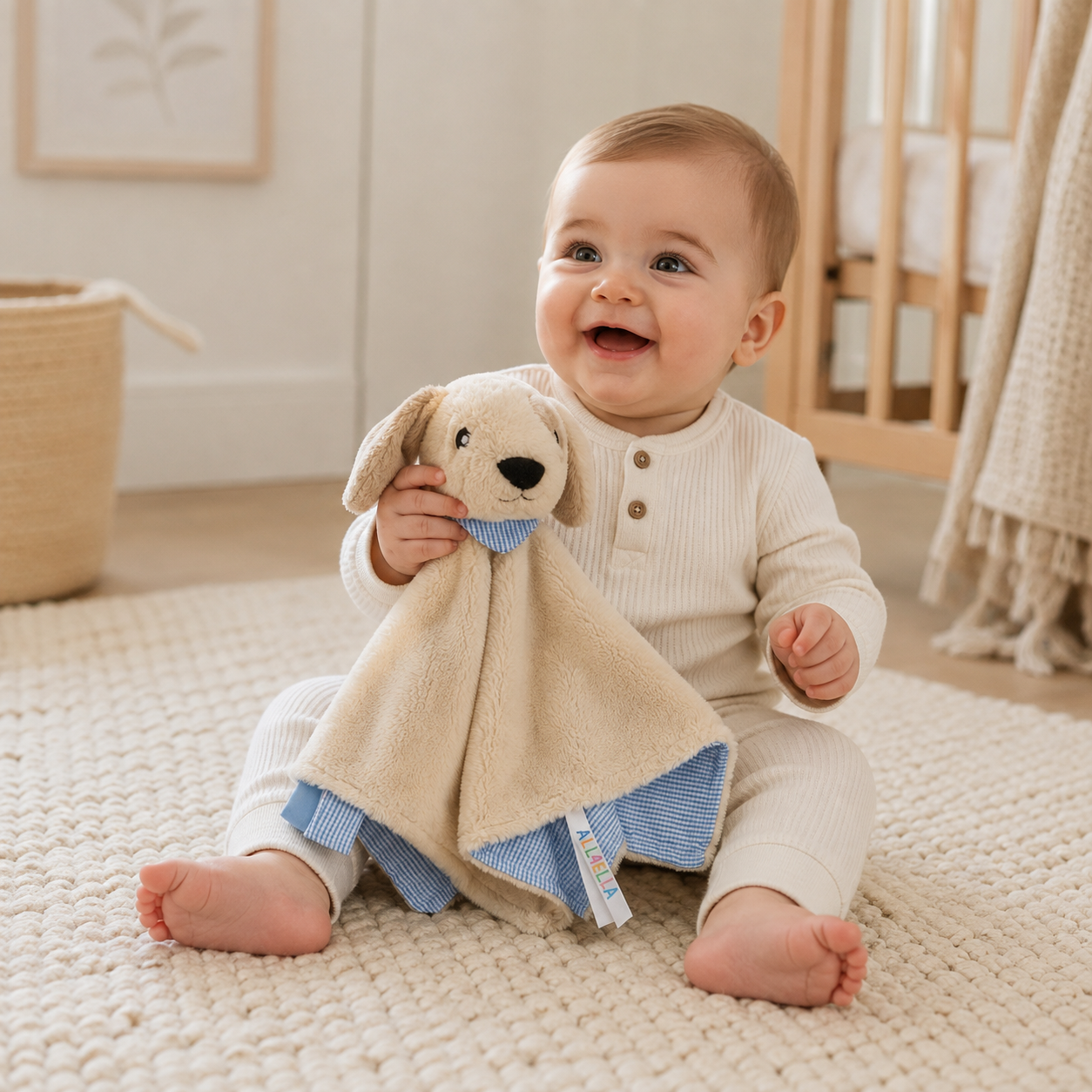 ALL4ELLA Baby Comforter Toy - Dog | modandtod.com