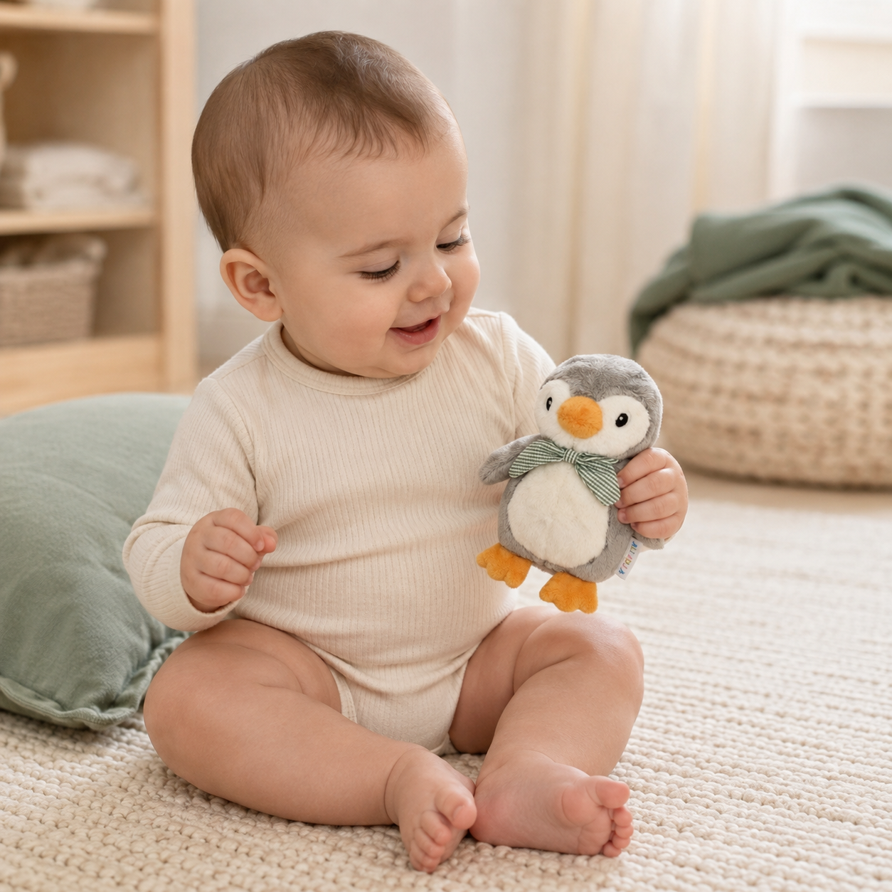 ALL4ELLA SENSORY RATTLE - PENGUIN | modandtod.com