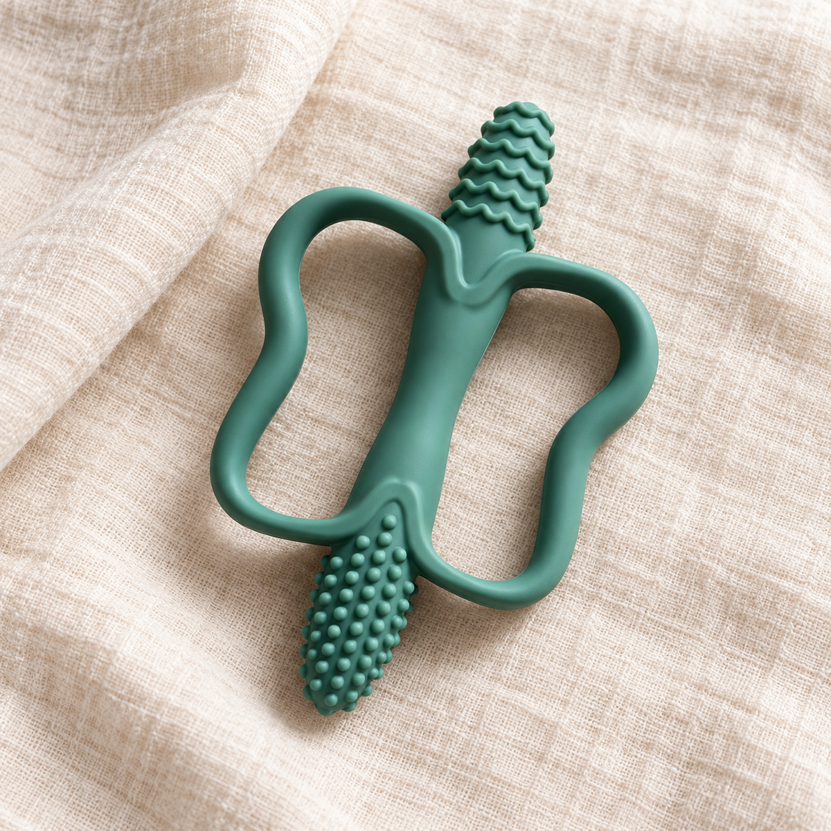 River & Oak Pip the Silicone Teether | Silicone Teething Toy for Baby | modandtod.com