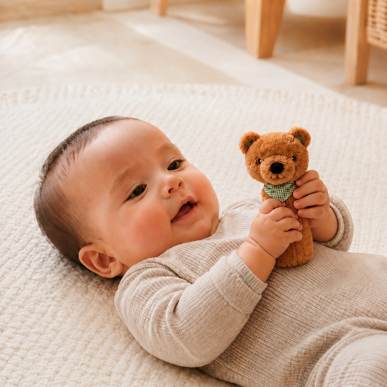 ALL4ELLA Baby Rattle Toy Bear | modandtod.com