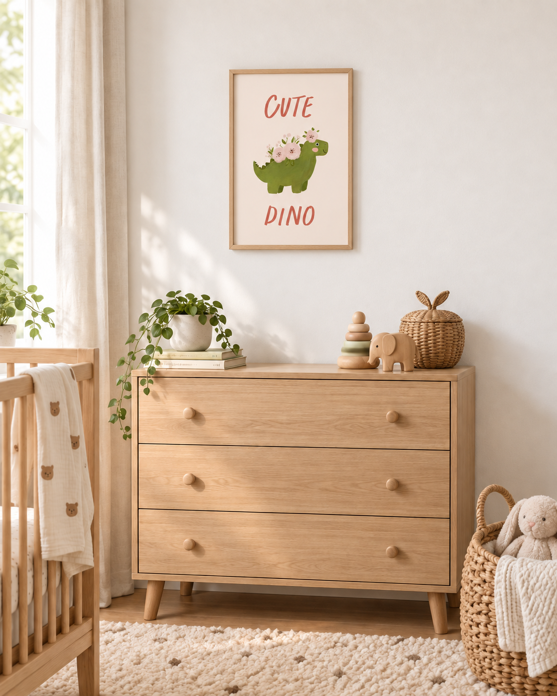 Wall Print | Cute Dino | Kids Nursery Decor | modandtod.com