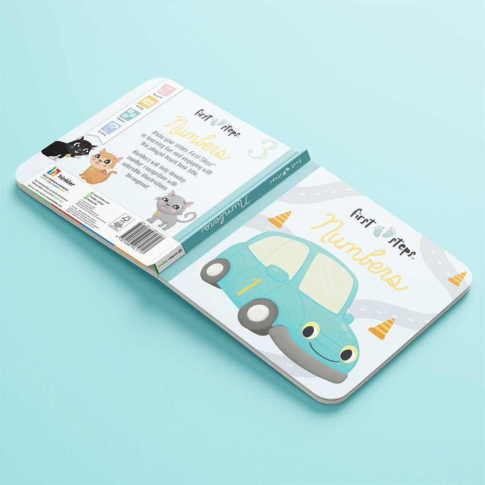 Hinkler First Steps Board Book | Numbers for baby and toddlers. MOD & TOD