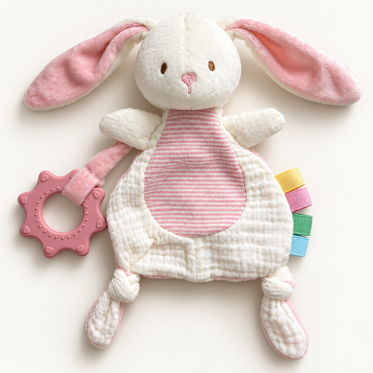 RIVER & OAK TRADING Rosie the Bunny – Comforter & Teether | modandtod.com