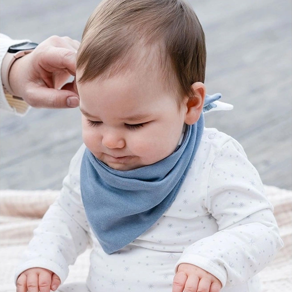 The Little Linen Company Jersey Baby Bib 2 Pack - Barklife Dog for baby and toddler