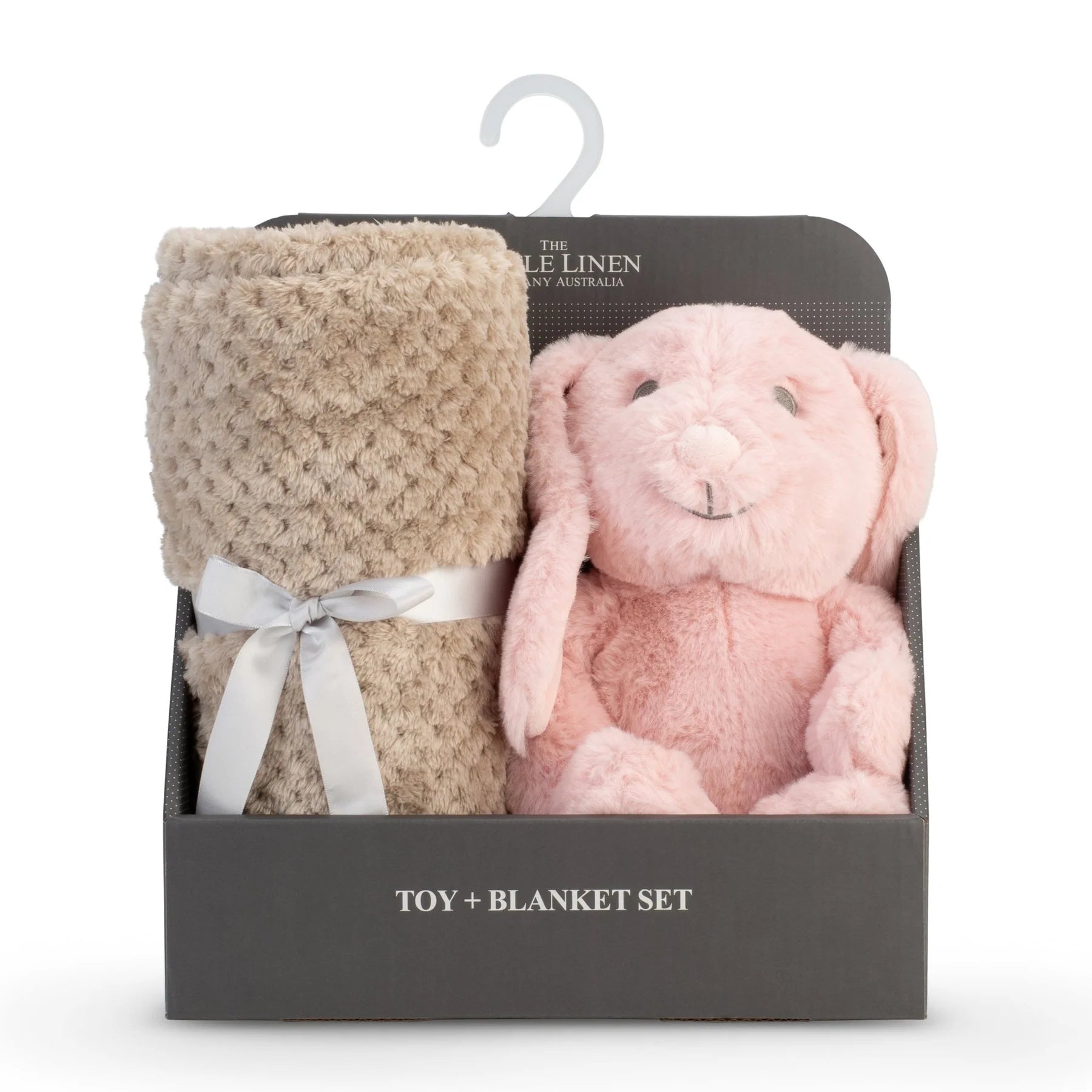 The Little Linen Company Soft Plush Baby Toy & Blanket - Harvest Bunny for baby and toddlers
