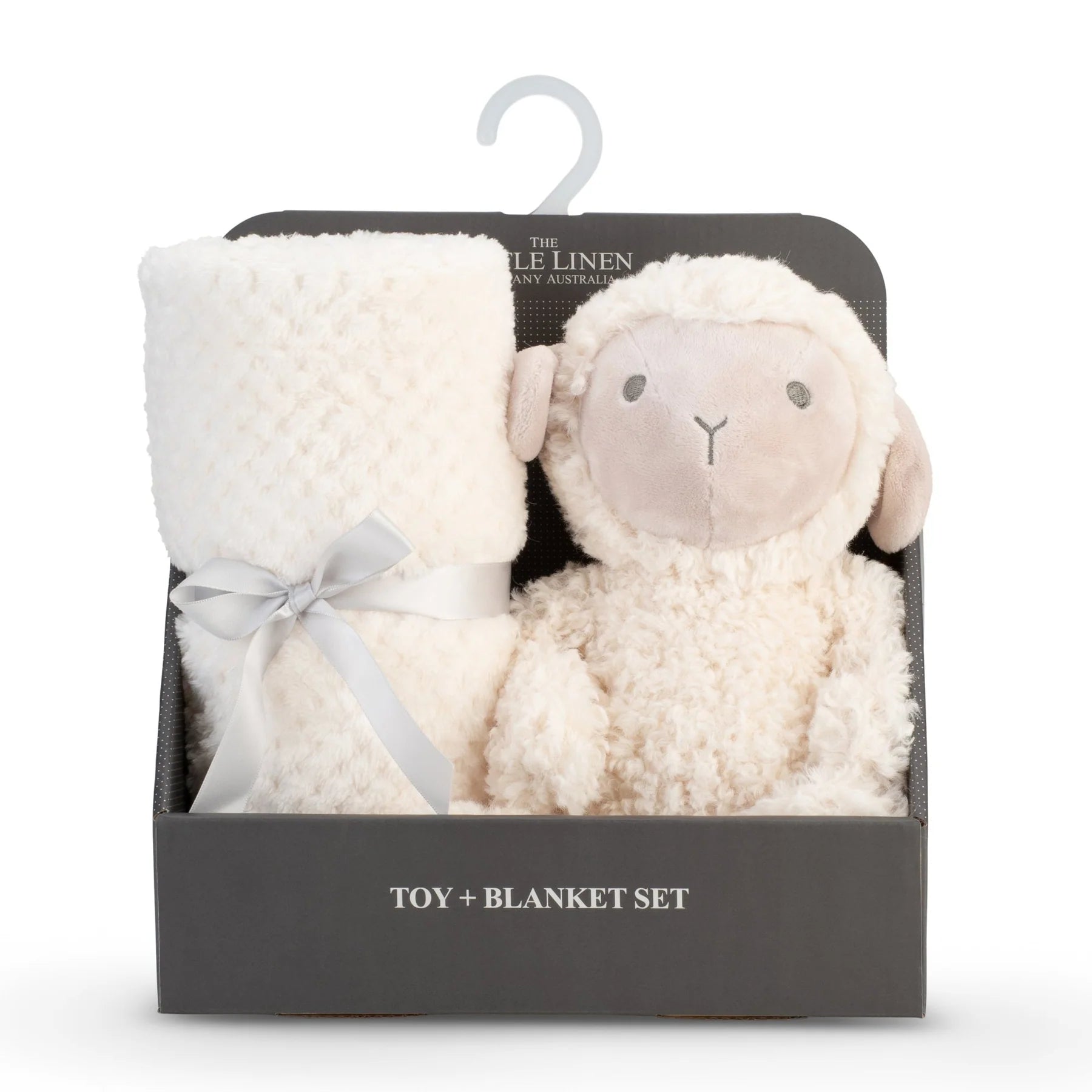 The Little Linen Conpany Soft Plush Baby Toy & Blanket - Farmyard Lamb for baby and toddler