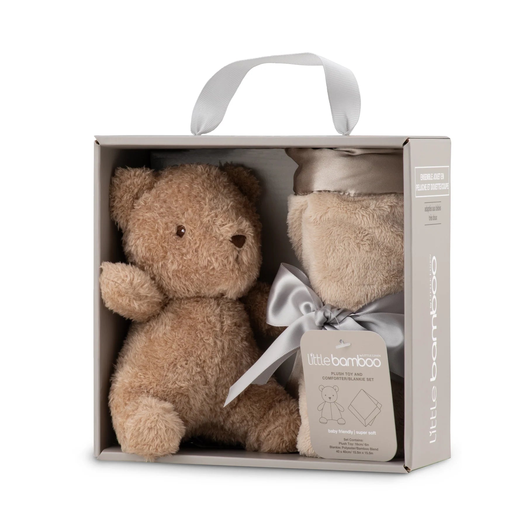 Little Bamboo Plush & Blankie Set - Iced Coffee for baby MOD and TOD