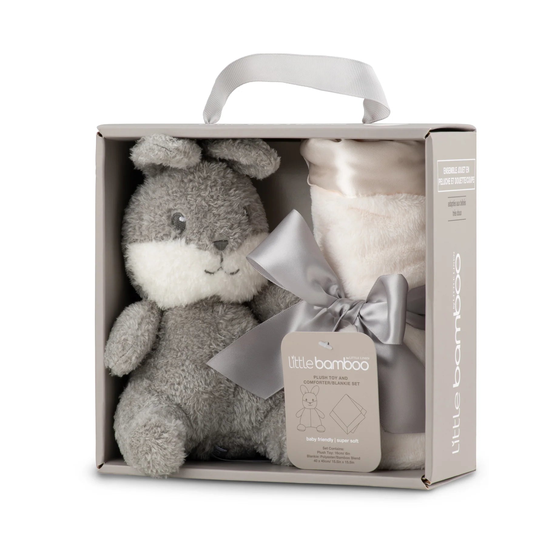Little Bamboo Plush & Blankie Set - Natural for baby