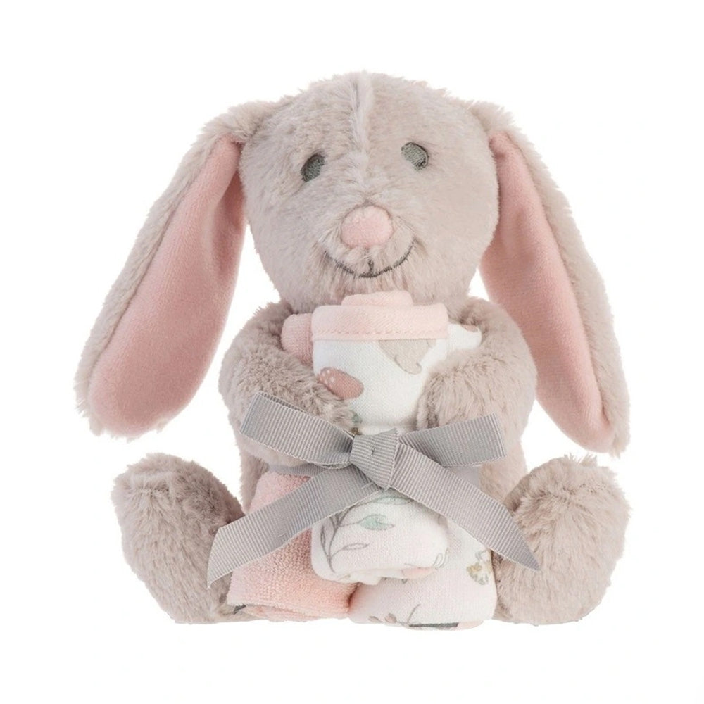 The Little Linen Company Soft Plush Baby Toy & Face Washers - Harvest Bunny for baby