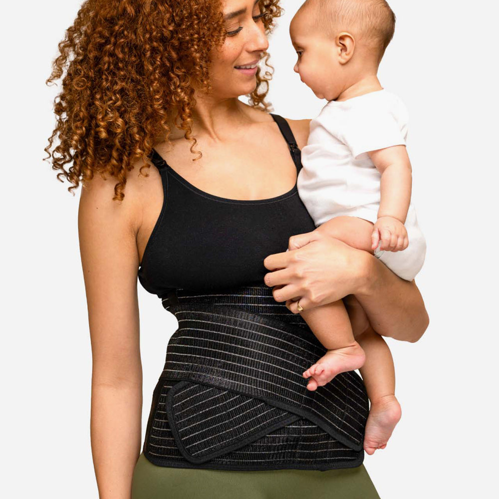 Postpartum Support Belly Wrap | Black
