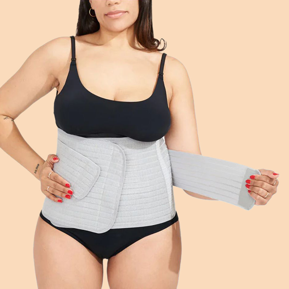 Postpartum Support Belly Wrap | Grey