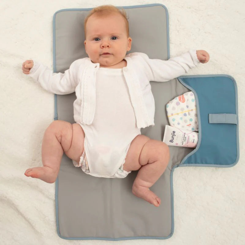 ALL4ELLA Recycled Changing Wallet - Blue | Baby Changing Mat | modandtod.com