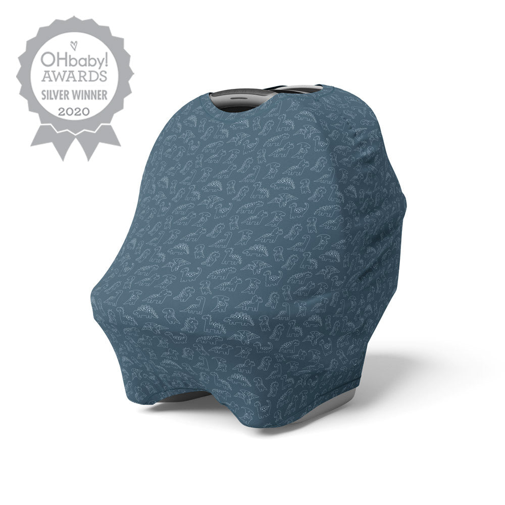 5 in 1 Multi Use Cover - Rexy & Friends - Capsule Cover, Highchair Cover, Shopping Trolley Cover, Breastfeeding Cover, Nursing Scarf - modandtod.com