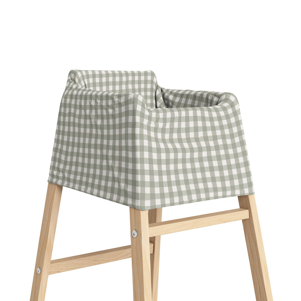 5 in 1 Multi Use Cover - Sage Gingham - Capsule Cover, Highchair Cover, Shopping Trolley Cover, Breastfeeding Cover, Nursing Scarf - modandtod.com