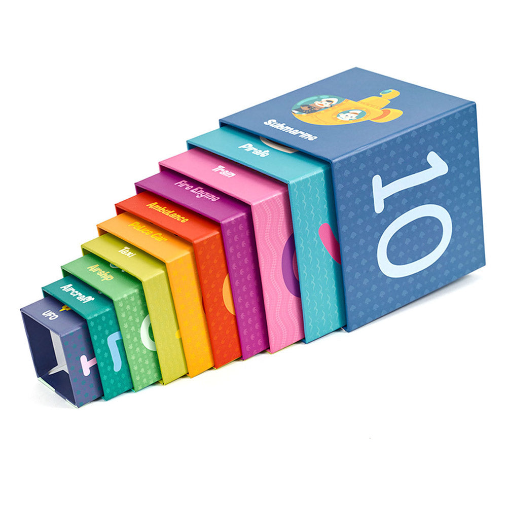 Classic World Transportation Stacking Cubes for baby and toddlers. MOD & TOD