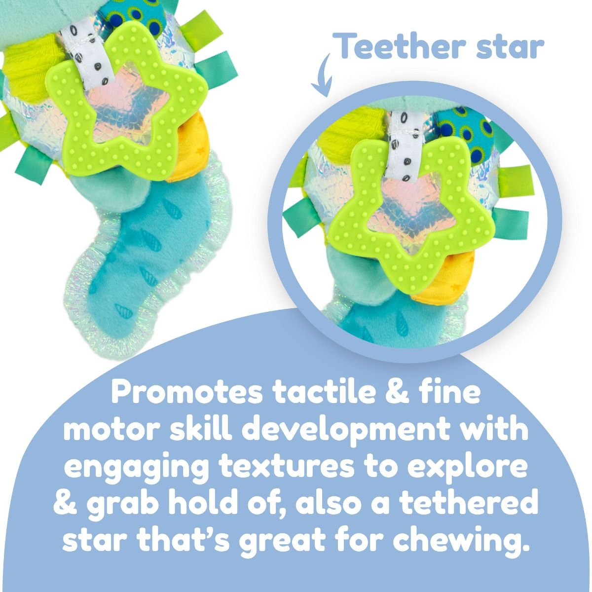 Lamaze Alise the Axolotl Clip & Go for newborn and baby. MOD & TOD