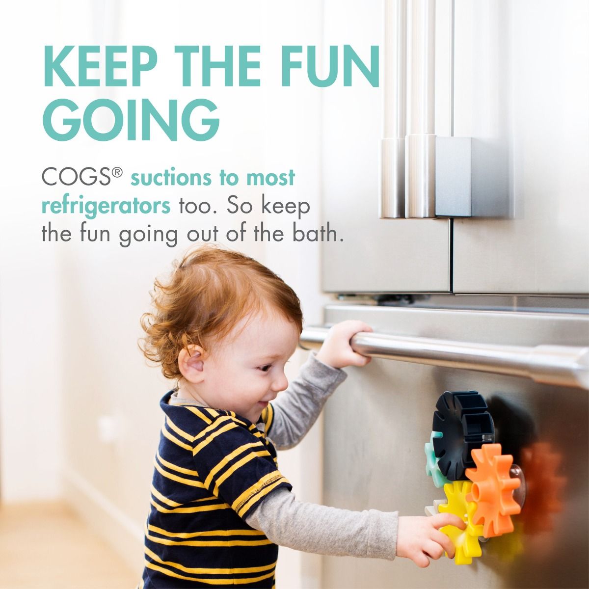 Boon Cogs Bath Toy - Navy for baby bath fun