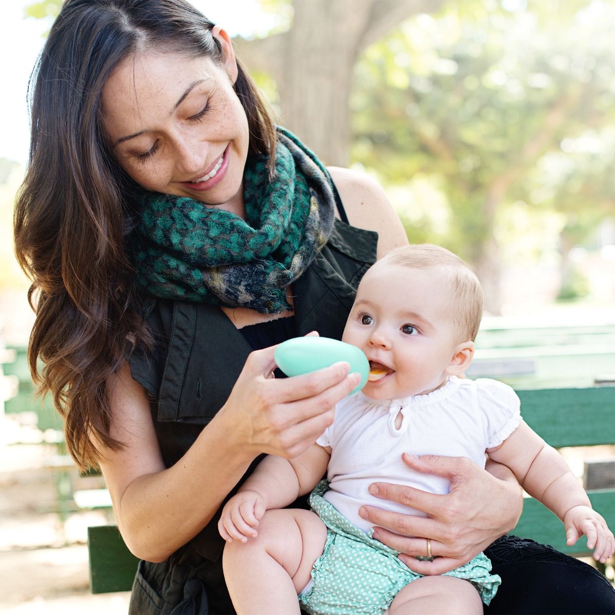 Boon Squirt Spoon - Mint for baby starting solids. MOD & TOD