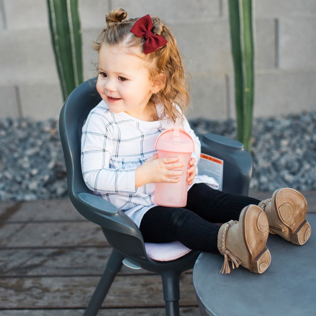 Swig Straw Bottle 270ml - Blush Pink