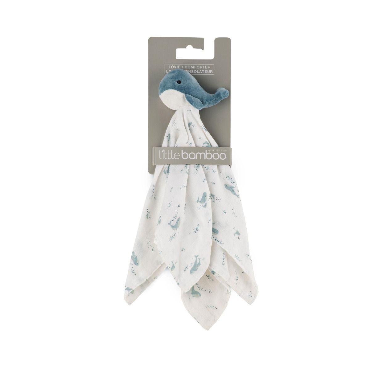 Little Bamboo Comforter - Wally the Whale | Baby Toy | modandtod.com