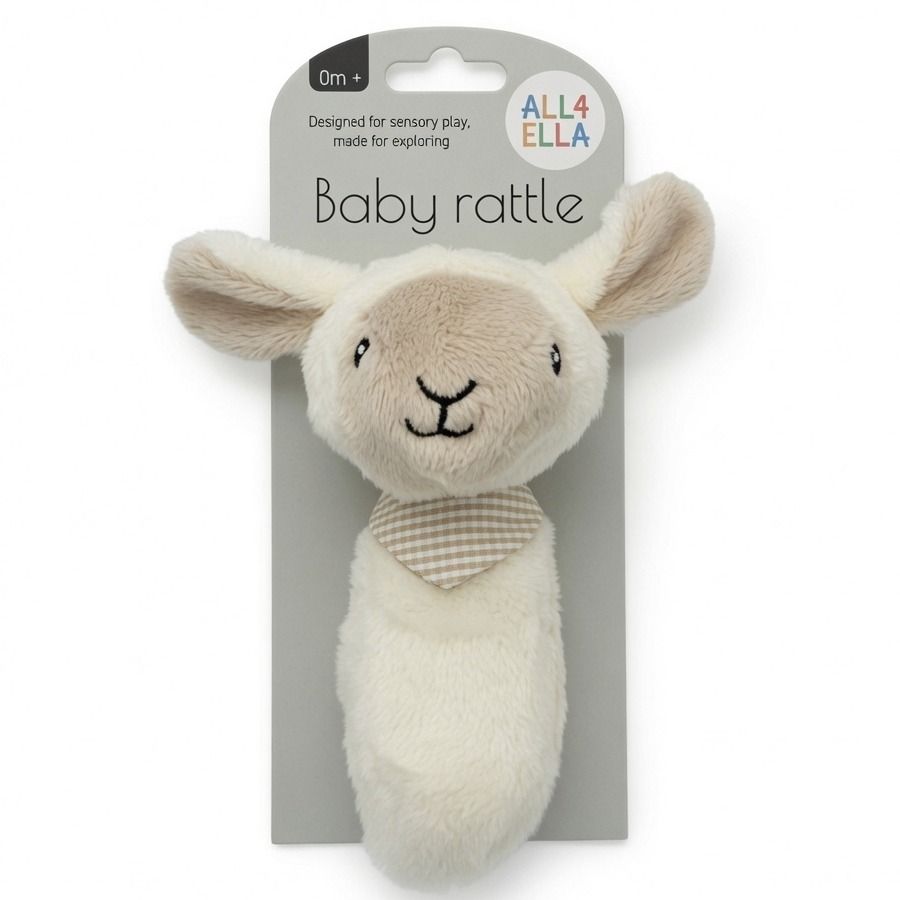 ALL4ELLA Baby Rattle - Lamb | modandtod.com