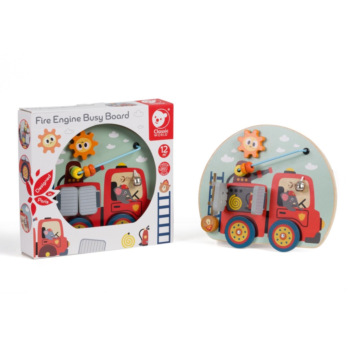 Classic World Busy Fire Truck for toddlers. MOD & TOD