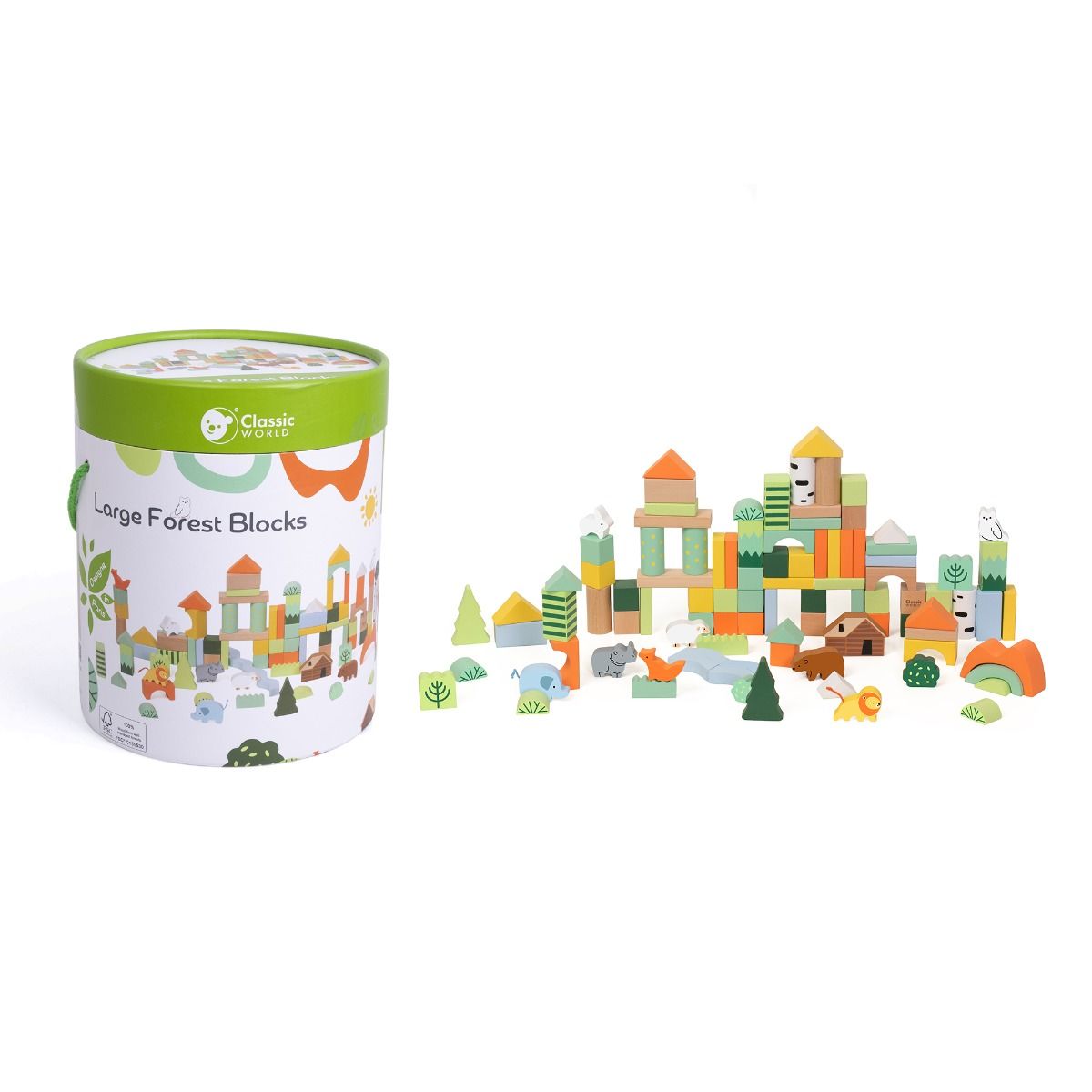 Forest Blocks 100pcs - Barrel