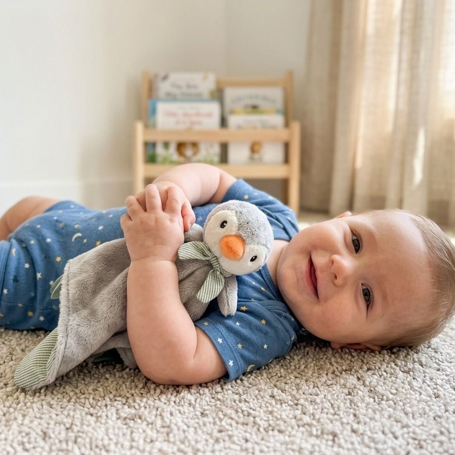 ALL4ELLA Baby Comforter Toy - Penguin | modandtod.com