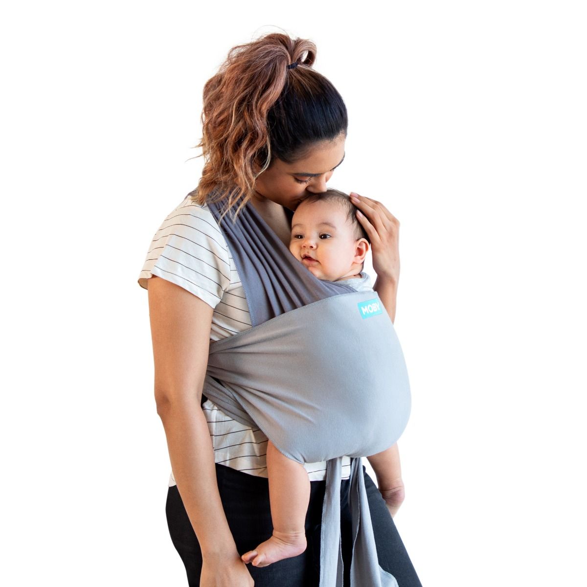 Moby Easy Wrap - Smoked baby carrier / wrap for mums. MOD & TOD
