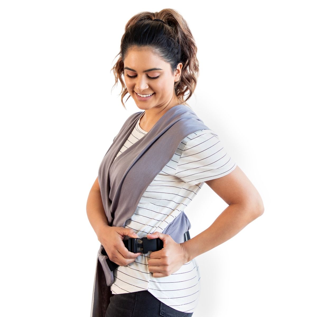 Moby Easy Wrap - Smoked baby carrier / wrap for mums. MOD & TOD