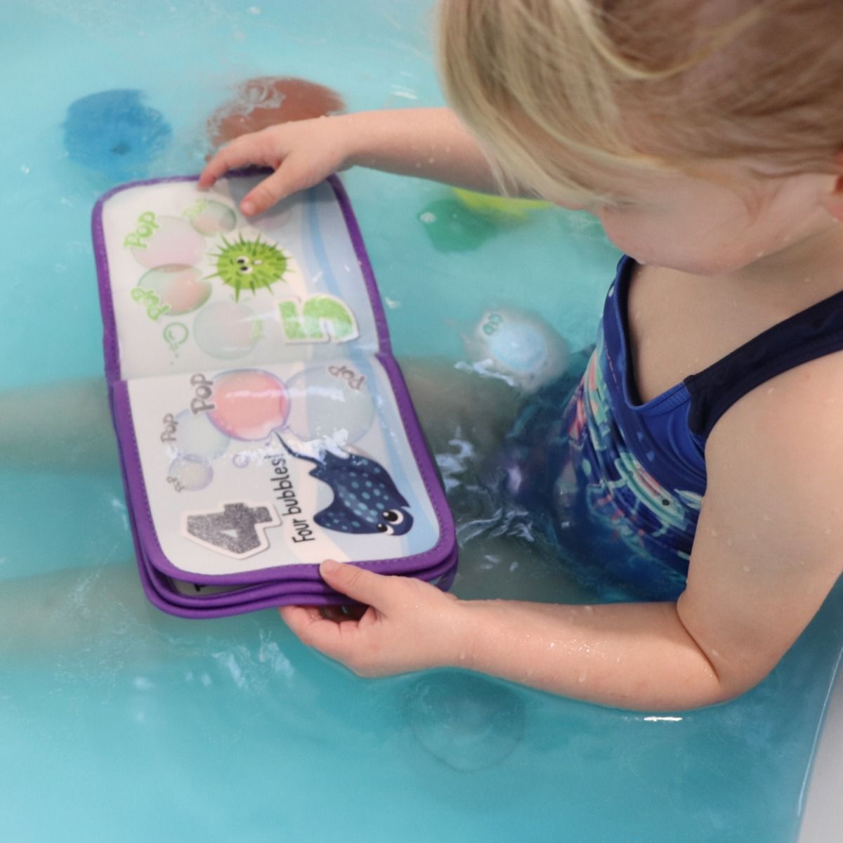 Jellystone Designs Baby Bath Book for baby and toddler. MOD & TOD