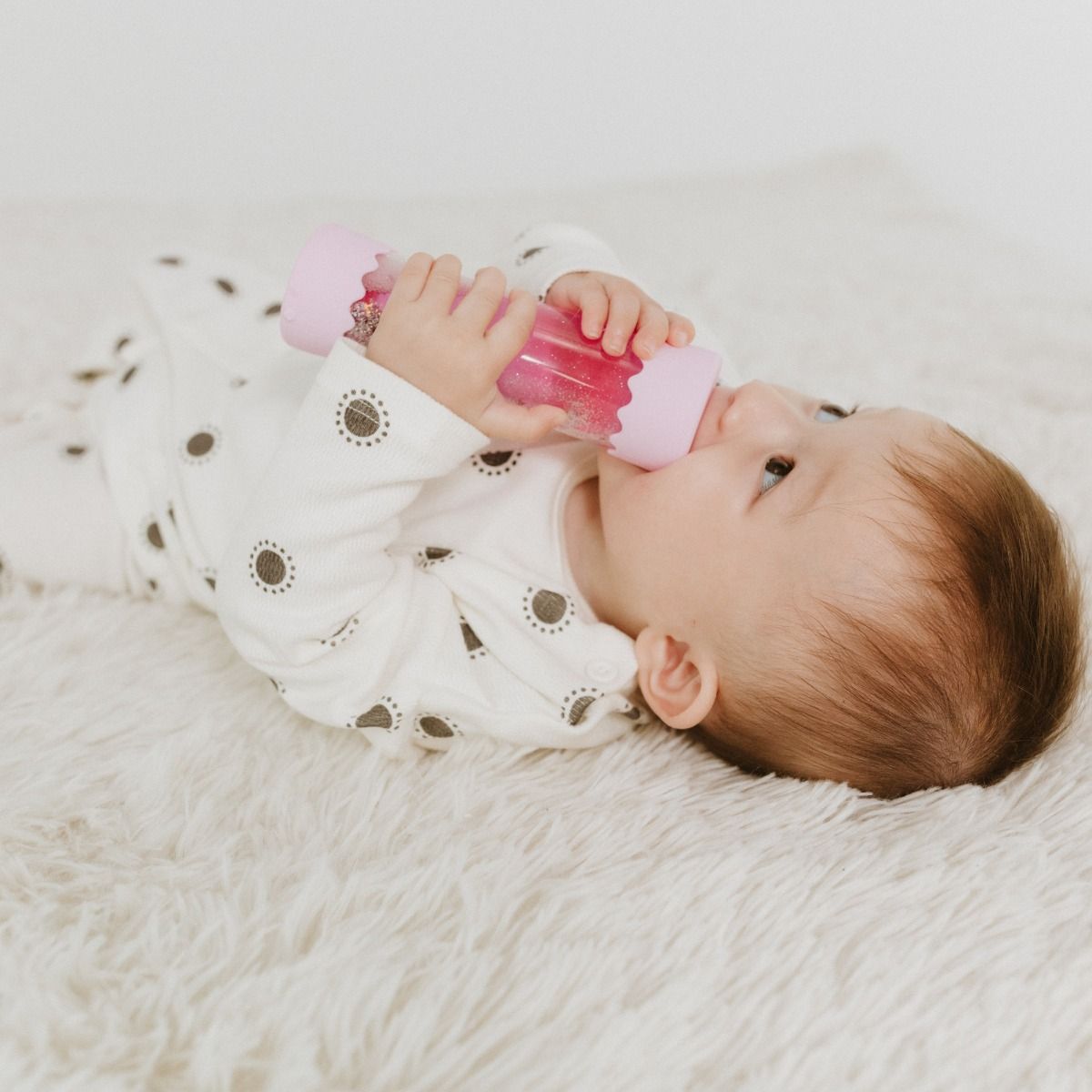 Jellystone Designs Baby Calm Down Bottle - Bubblegum | Baby Sensory Comfort Toy | modandtod.com