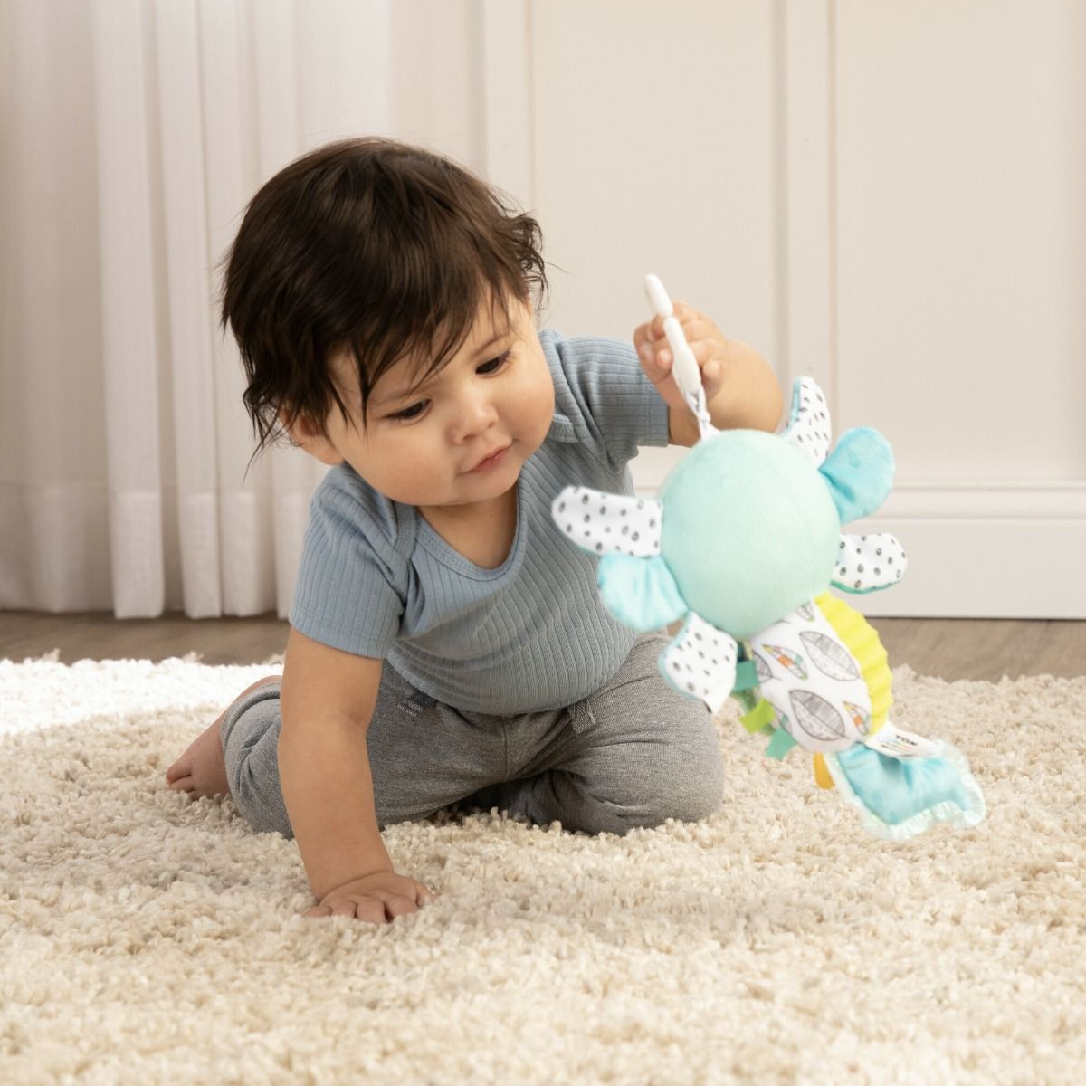 Lamaze Alise the Axolotl Clip & Go for newborn and baby. MOD & TOD
